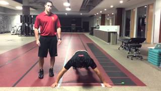 Closed Kinetic Chain Upper Extremity Stability Test [upl. by Aikaz]