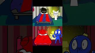 Wake up baby black VS baby Blue  Incredibox Sprunki VS Rainbow Friends Animation Meme shorts [upl. by Caplan]