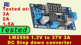 LM2596 DC to DC 3A Buck Step up Converter Converter with LED display tested [upl. by Fisken]