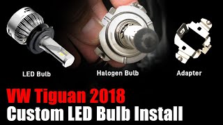 How does H7 LED Headlight Bulb wretainer adapter work on 2018 2019 VW Tiguan [upl. by Acima]