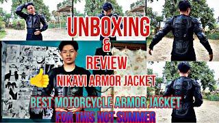 NIKAVI RIDING JACKET UNBOXING amp REVIEWBest motorcycle Armor Under Budget👍 [upl. by Lebasy]