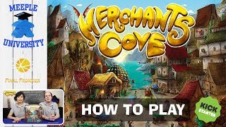 Merchants Cove Board Game – How to Play With Timestamp for All 6 Merchants including expansion [upl. by Nomyt322]