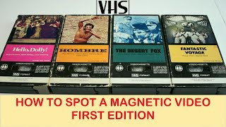 VHS Collecting  How To Spot A Magnetic Video First Printing [upl. by Jodie]