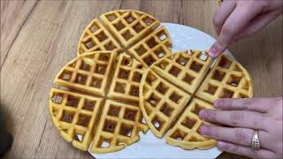 Waffles Receta Shqip ❤️ [upl. by Timmie]