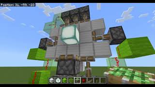 minecraft 3x3 piston door bedrock edition [upl. by Miles]