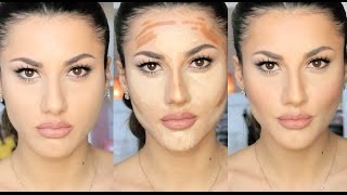 Makyajla Yüz İnceltme CONTOUR amp HIGHLIGHT [upl. by Barcus]