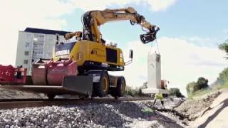 Hydrema Rail Solutions  A Rail Excavator and Dumper in Action in Sweden  Volume 2 [upl. by Rene]