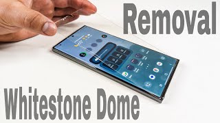 Samsung Galaxy S23 Ultra Whitestone Dome Glass Removal [upl. by Retrac898]