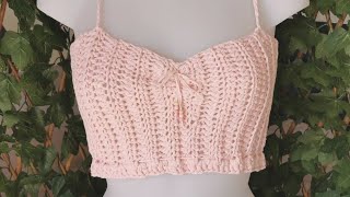 CROP Top au CROCHET bandeau [upl. by Anilosi]