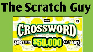 Crossword Scratch Ticket  Ontario Lottery Scratch Ticket [upl. by Notwen622]