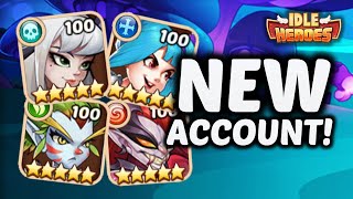 Lets start a BRAND NEW account  Episode 1  The IDLE HEROES Turbo Series [upl. by Ettenot]