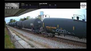 EAST VIEW 93024 Of A CN IDM30131 WB Train Longhaul Manifest Of Mixedfreight Leading DEPARTS W [upl. by Harbert550]