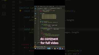 React js slideshow project react  solutionwindow coding programming javascript css html [upl. by Lolly718]