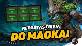 RESPOSTAS  TRIVIA DO MAOKAI  WILD RIFT [upl. by Lejna]