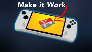 How to Make MicroSD Card Work on ASUS Rog Ally  Tutorial  Guide [upl. by Ecinaej707]