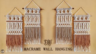 DIY Macrame Wall Hanging  Homedecor Ideas [upl. by Ahsakat]