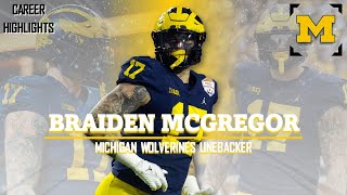 Braiden McGregor  𝟙𝟟  Michigan Wolverines LB [upl. by Webber34]