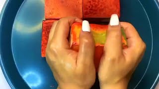 Colourful Dyed Gym chalk Crumbling oddlysatisfying gymchalkcrush asmrsounds stressrelief asmr [upl. by Margit]