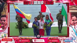 ¡DOBLE ORO EN ATLETISMO COLOMBIANOS ASOMBRADOS CON HAZAÑA DE ATLETAS PERUANOS EN COMPETENCIA SUB23 [upl. by Parthinia]