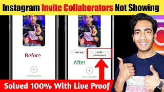 Instagram Invite Collaborators Not Showing  How To Fix Invite Collaborators Option Not Showing [upl. by Ahsienal118]