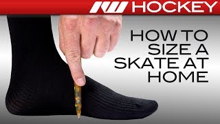 How to Find Your Hockey Skate Size amp Fit at Home [upl. by Pani158]