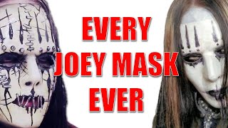 EVERY JOEY JORDISON SLIPKNOT MASK EVER  DEFINITIVE SLIPKNOT MASK HISTORY [upl. by Yrohcaz]