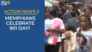 Memphians celebrate 901 Day on Beale Street [upl. by Rempe]