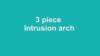 How to make a 3 piece intrusion arch  orthodontics  wire bending  biomechanics  intrusion [upl. by Christine]