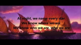 Moana We Know The Way Lyric Video [upl. by Philly]