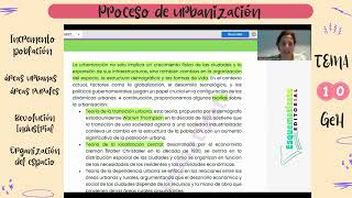 Proceso de urbanización T10 del temario de GeH [upl. by Emlynne360]