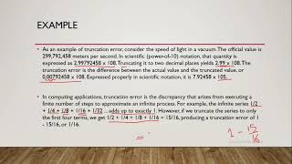 truncation error  roundoff and truncation  Numerical methods [upl. by Atinnek438]