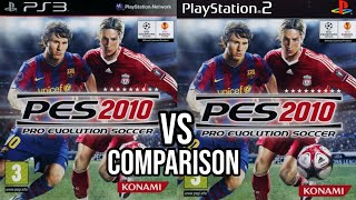 PES 2010 PS3 Vs PS2 [upl. by Eimmac2]