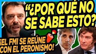 🧨 BOMBAZO TOTAL EN EL PASE DE NAVARRO quotFuncionarios del Peronismo se están reuniendo con el FMI [upl. by Nairoc729]