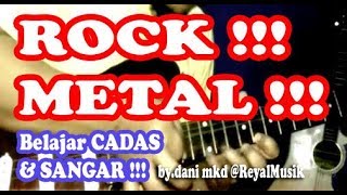 Belajar Melodi Gitar ROCK METAL TEKNIK SPEED Untuk PEMULA [upl. by Sum944]