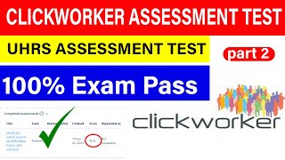 clickworker assessment test answers  uhrs qualification test  clickworker uhrs assessment [upl. by Tedric]