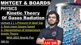 L02  Kinetic Theory of Gases and Radiation  Class 12  Maharashtra Board [upl. by Sibie21]