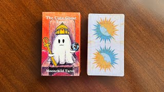 Honest Tarot Deck Review The Cute Ghost Tarot by MoonChild Tarot [upl. by Ettezyl]