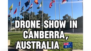 DRONE light show in Canberra [upl. by Ailito867]