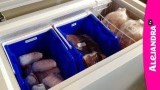 Chest Freezer Organization  How to Organize a Deep Freezer [upl. by Nelak]