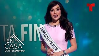 Miss México responde la pregunta final  En Casa Con Telemundo [upl. by Akinak]