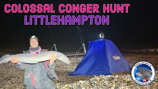 New PB CONGER EEL Fishing Littlehampton West Sussex  Sea Fishing UK [upl. by Ahsiele]