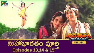 మహాభారత  Mahabharat Full Episode in Telugu  Ep 13 14 amp 15  B R Chopra  Pen Bhakti Telugu [upl. by Rothberg]