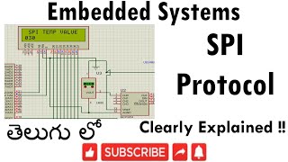 ESTE40 SPI PROTOCOL WITH EXAMPLE IN TELUGU  Embedded Systems [upl. by Werda]