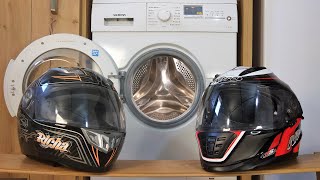 Experiment  Motorcycle Helmets in a Washing Machines [upl. by Zoltai444]