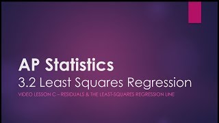 AP Statistics  32B Predictions with Regression [upl. by Geraud]