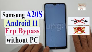 Samsung A20S Frp bypass Android 11 without PC new Solution 2022  Gsm Hung Vu [upl. by Idak]