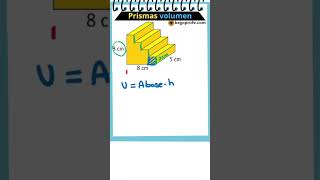 VOLUMEN figura compuesta por PRISMAS maths educacionmatematica begoprofe aprendematematicas [upl. by Maxima]