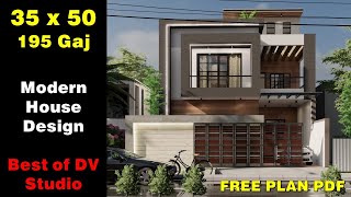 35X50 4BHK G1 House Design  195 Gaj with mindblowing Interior design  DV Studio [upl. by Haelam441]