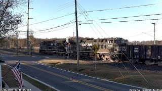 NS 62W passes Viola DE Railcam [upl. by Lennaj623]