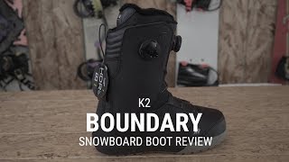 K2 Boundary 2019 Snowboard Boot Review  Tactics [upl. by Esoranna]